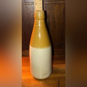 Antique Bristol Ginger Beer Bottle 1870 Salt Glazed Pottery Bottle British Vtg